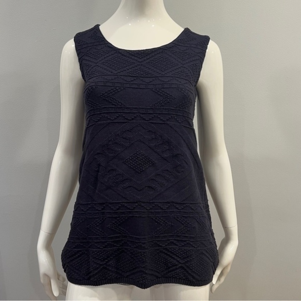 Maje Knit Tank Top in Blue